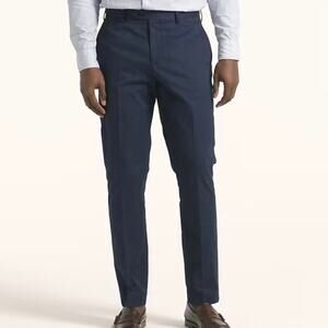 J Crew Men's Bowery Slim Fit Stretch Chino Dress Pant 38 x 34 Navy Blue